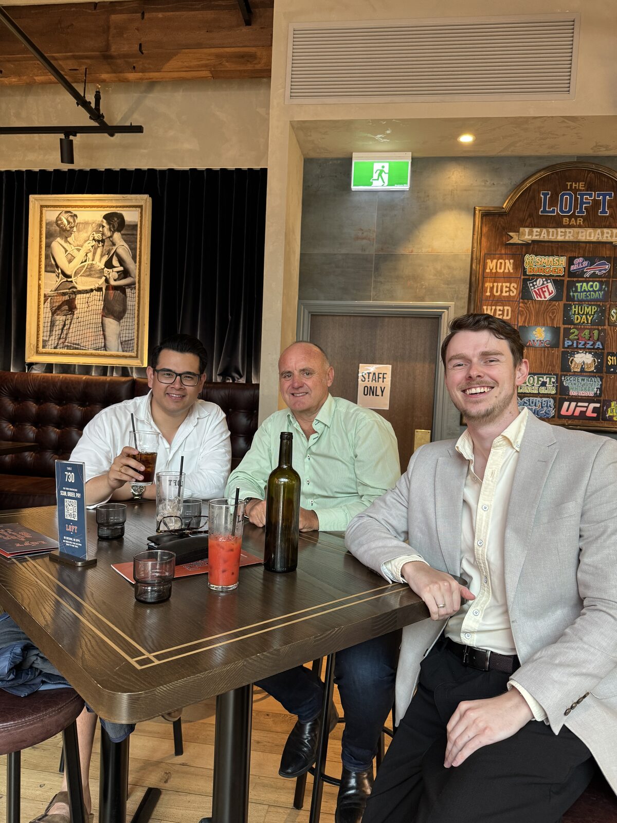 Cox Ferguson with their providers over Christmas